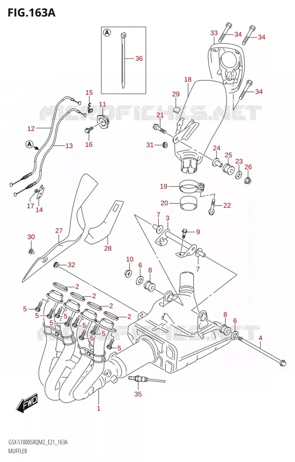 SILENCIEUX Suzuki MOTO 1000 KATANA 2022  GSX-S1000SRQ M2 (E21)
