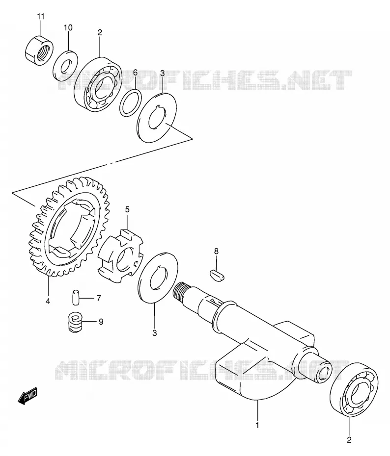 BALANCIER Suzuki MOTO 250 DR-Z 2004  DR-Z250K4(E3/E28)