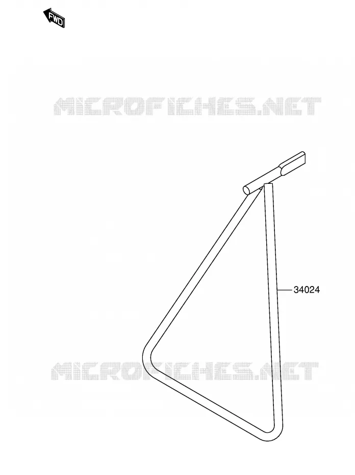 BEQUILLE Suzuki MOTO 250 RM-Z 2004  RM-Z250K4(E19)