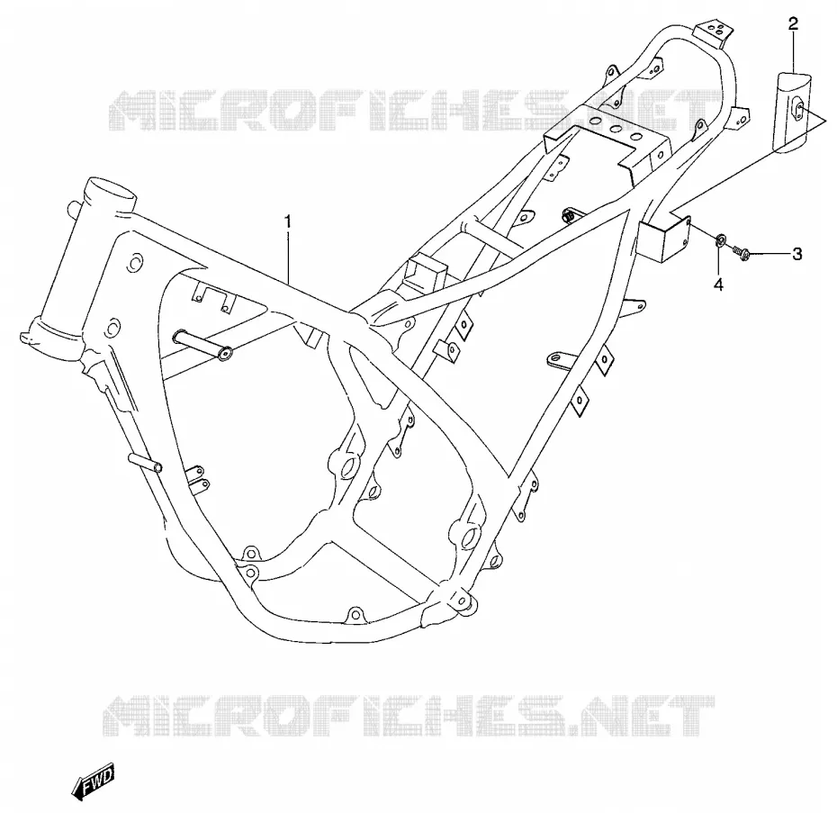 CADRE Suzuki MOTO 50 RMX 1999  RMX50X