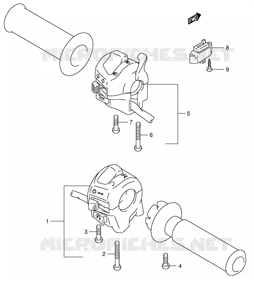 COMMODOS (SV650SX/SUX/SY/SUY/SK1/SUK1/SK2/SUK2) Suzuki MOTO 650 SV-S 1999  SV650SUX(E2)