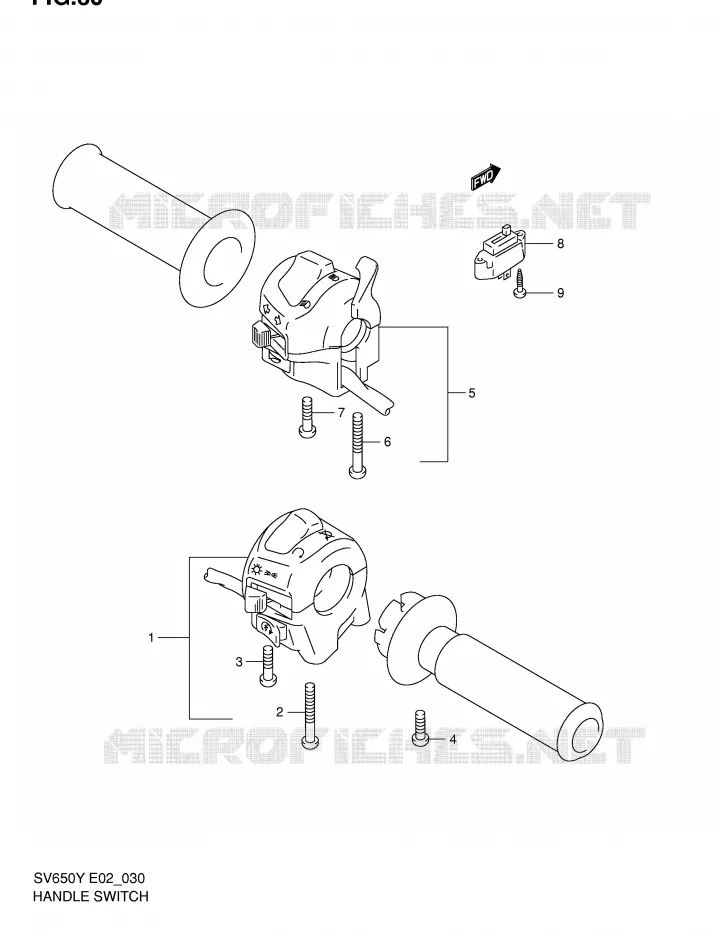 COMMODOS (SV650X/UX/Y/UY/K1/UK1/K2/UK2) Suzuki MOTO 650 SV 2002  SV650K2(E2)