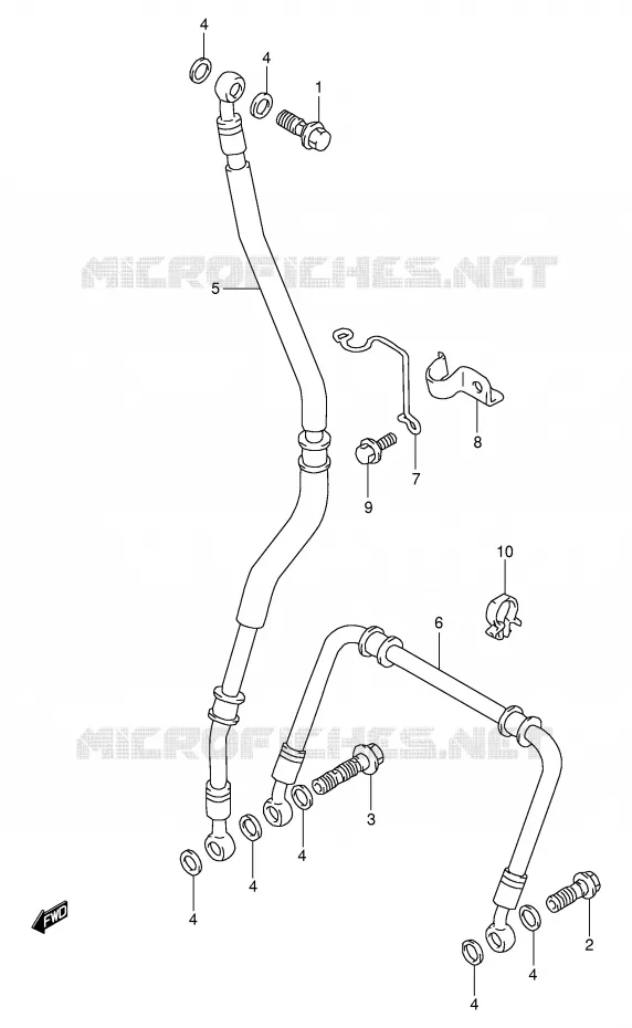 DURITE DE FREIN AVANT Suzuki MOTO 1000 TL-S 1999  TL1000SX(E2)