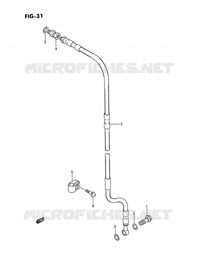 DURITE DE FREIN AVANT Suzuki MOTO 80 RM 1986  RM80XG(E2)