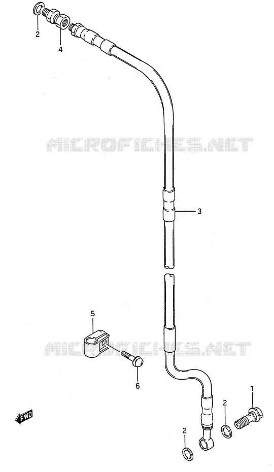 DURITE DE FREIN AVANT Suzuki MOTO 80 RM 1991  RM80M(E28)
