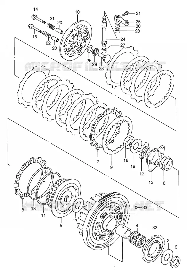 EMBRAYAGE Suzuki MOTO 800 MARAUDER 2002  VZ800K2(E2)