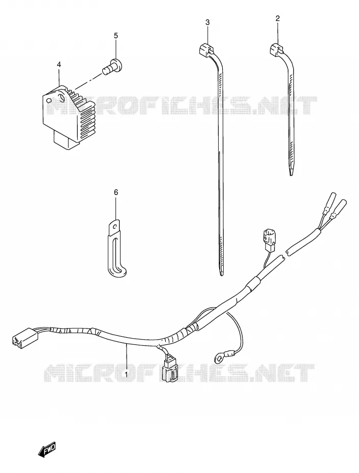 FAISCEAU ELECTRIQUE Suzuki MOTO 250 RMX 1998  RMX250W(E1)