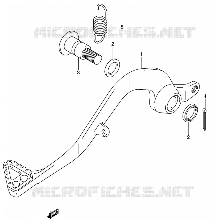 FREIN ARRIERE (MODELE K5/K6) Suzuki MOTO 85 RM 2004  RM85K4(P3/P28)