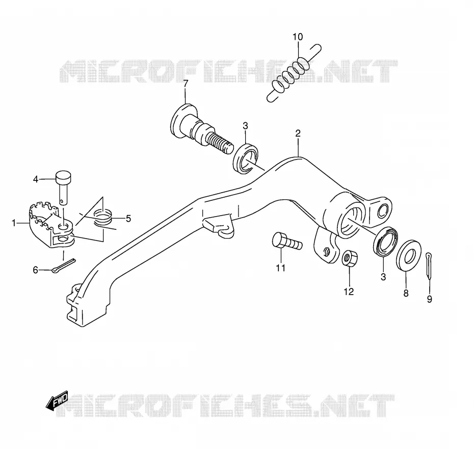 FREIN ARRIERE Suzuki MOTO 250 RMX 1995  RMX250S(E1)