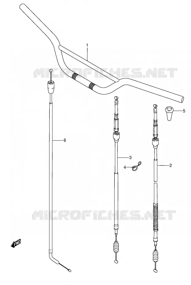 GUIDON Suzuki MOTO 250 RMX 1991  RMX250M(E1)