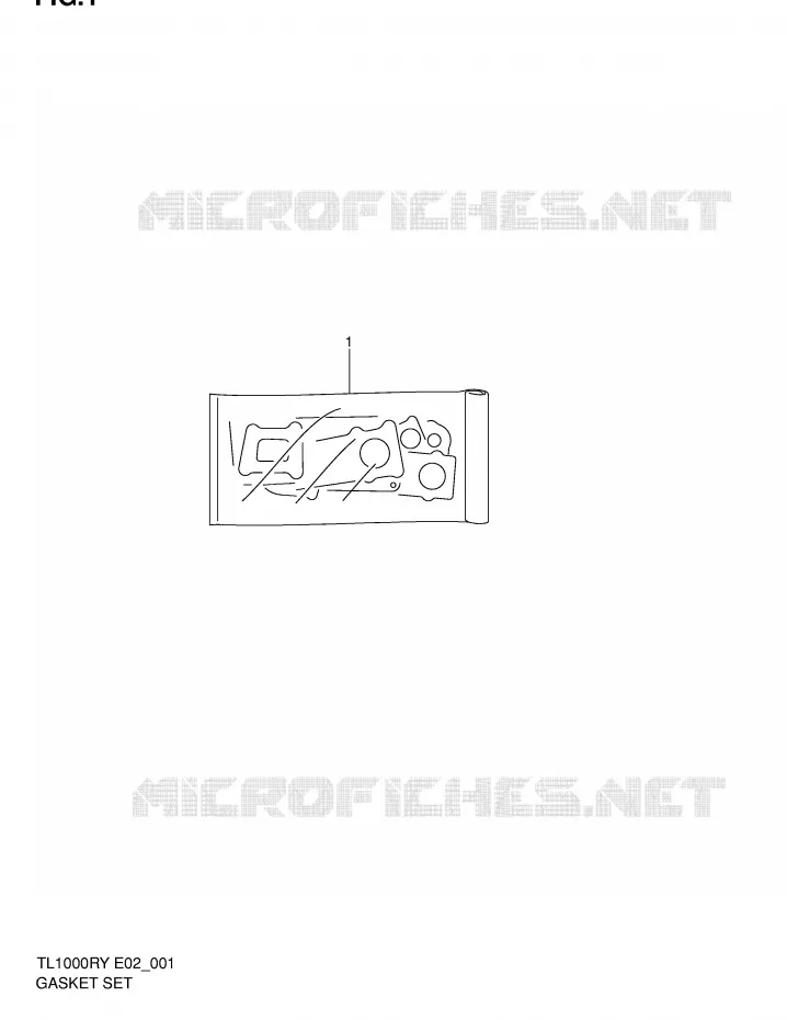 KIT JOINTS Suzuki MOTO 1000 TL-R 1998  TL1000RW(E2)