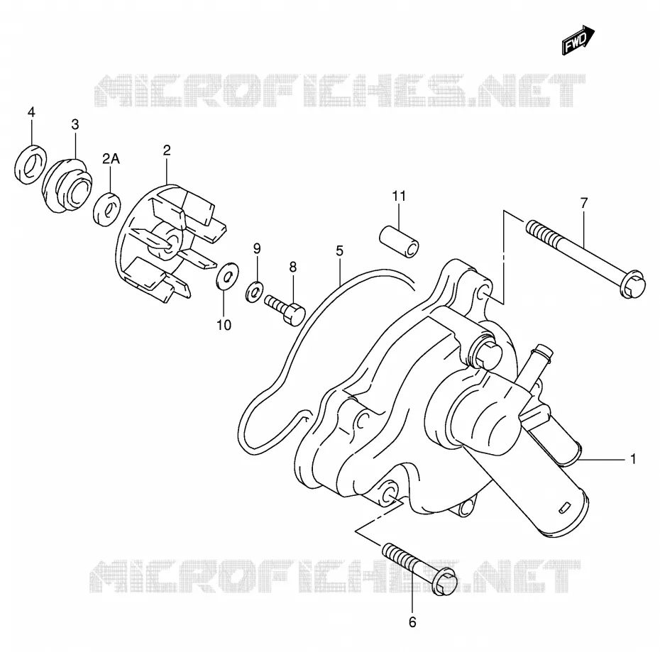 POMPE A EAU Suzuki MOTO 1000 TL-R 2001  TL1000RK1(E2)