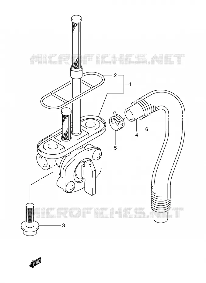 ROBINET D'ESSENCE Suzuki MOTO 250 DR-Z 2002  DR-Z250K2(E3/E28)