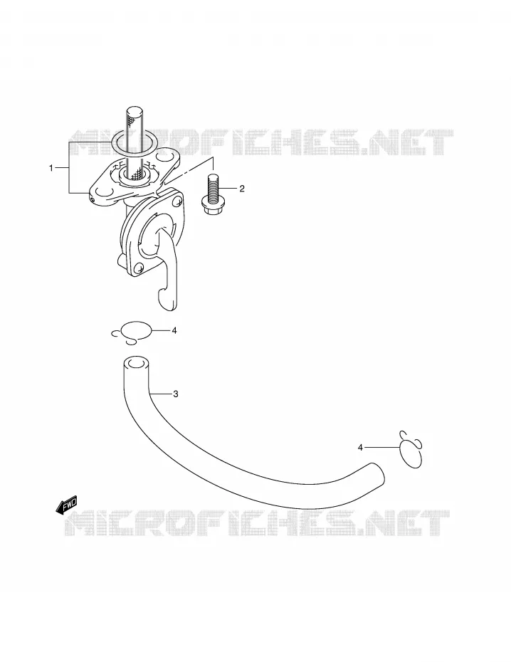 ROBINET D'ESSENCE Suzuki MOTO 250 RM 2001  RM250K1(E2)