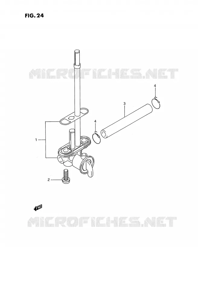 ROBINET D'ESSENCE Suzuki MOTO 250 RMX 1990  RMX250L(E3)