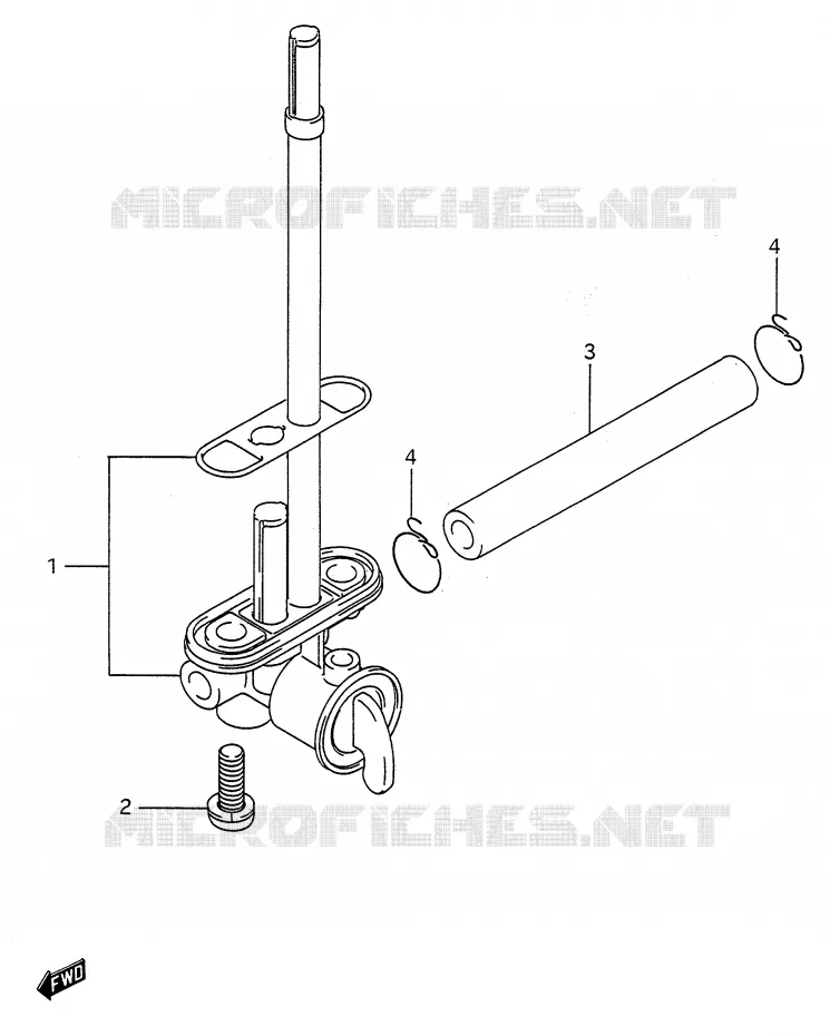 ROBINET D'ESSENCE Suzuki MOTO 250 RMX 1993  RMX250P(E28)