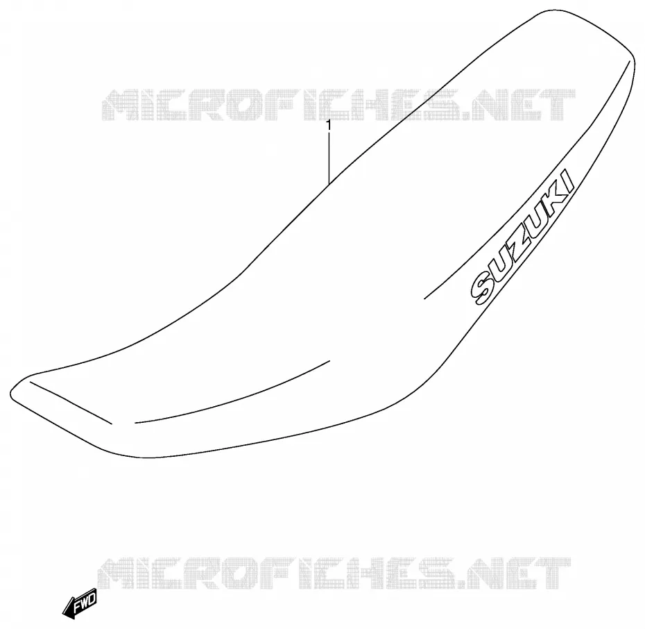 SELLE (MODELE K1/K2/K3/K4) Suzuki MOTO 125 RM 2001  RM125K1(E3/E28)