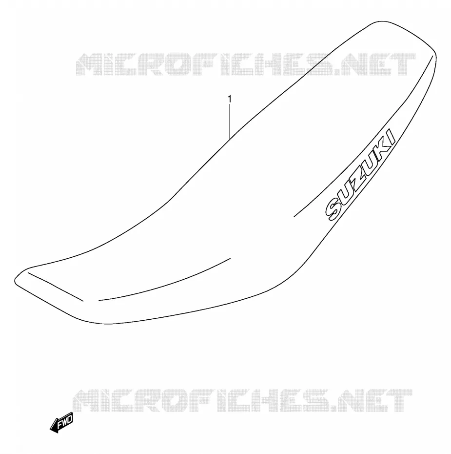SELLE (MODELE K1/K2/K3/K4) Suzuki MOTO 250 RM 2001  RM250K1(E3/E28)