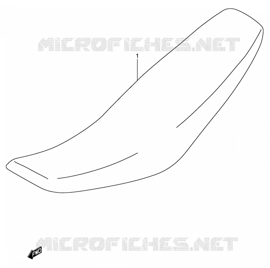 SELLE (MODELE K5/K6) Suzuki MOTO 125 RM 2004  RM125K4
