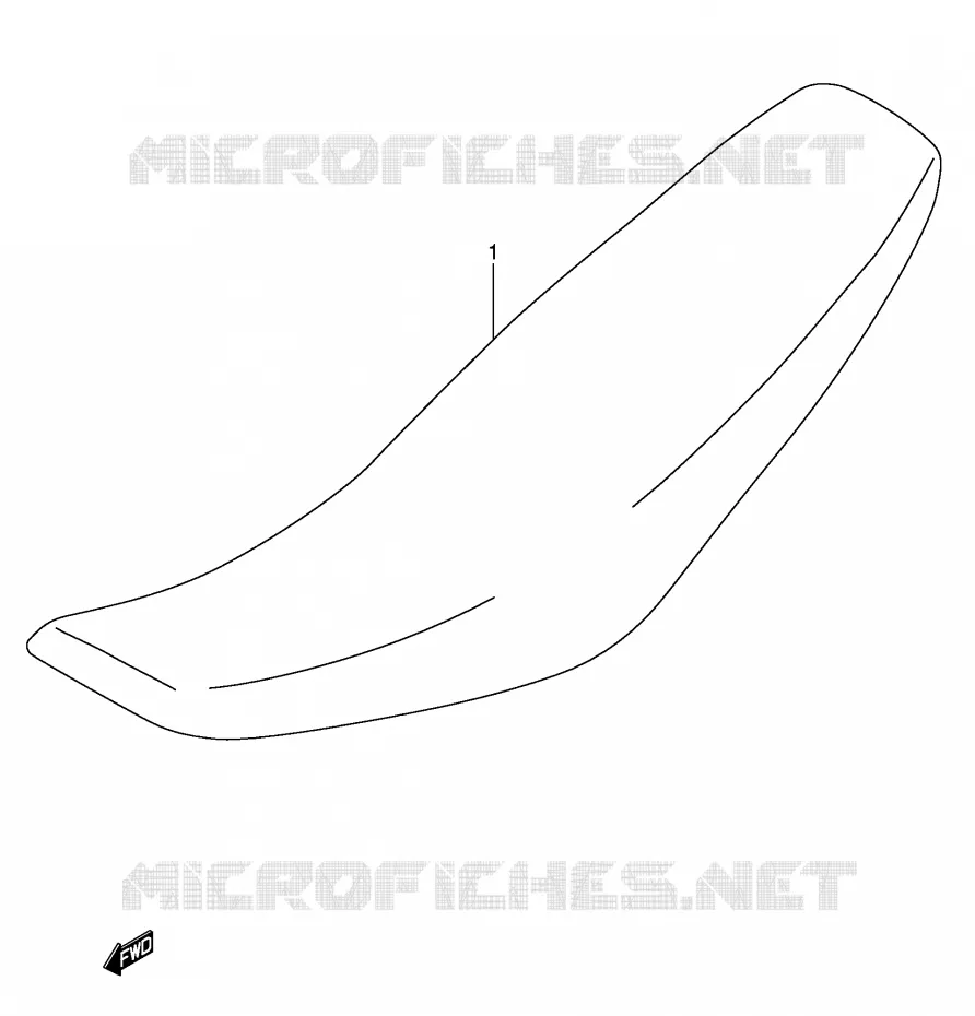 SELLE (RM250K5/K6) Suzuki MOTO 250 RM 2003  RM250K3(E3/E28)