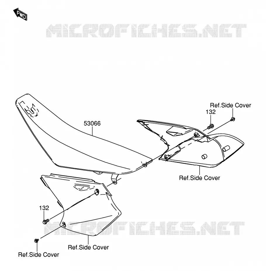 SELLE Suzuki MOTO 250 RM-Z 2005  RM-Z250K5(E19)