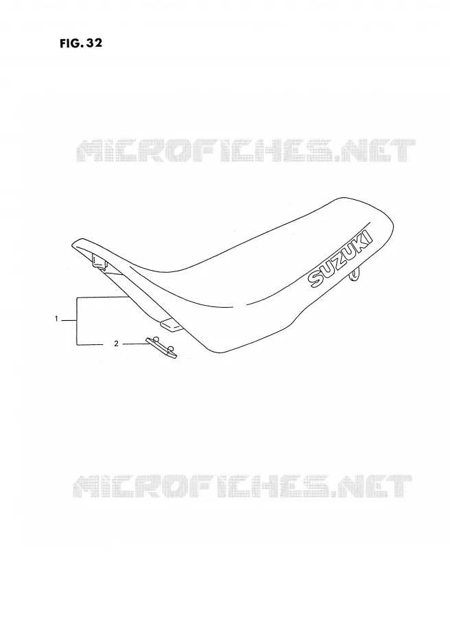 SELLE Suzuki MOTO 250 RMX 1990  RMX250L(E3)