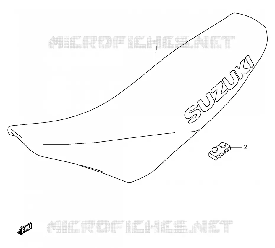 SELLE Suzuki MOTO 250 RMX 1998  RMX250SW(E24)