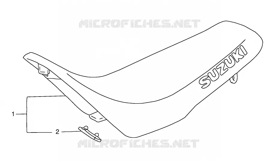 SELLE Suzuki MOTO 250 RMX 1998  RMX250W(E28)
