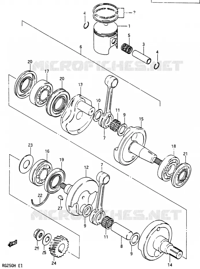 VILEBREQUIN Suzuki MOTO 250 RG 1987  RG250CH(G/H)
