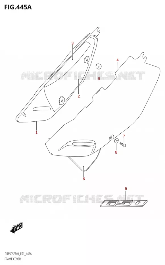 CARENAGES Suzuki MOTO 650 DR 2020  DR650SE M0 (E01)