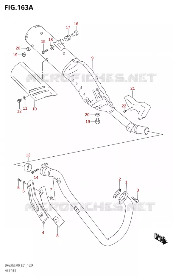 SILENCIEUX Suzuki MOTO 650 DR 2020  DR650SE M0 (E01)
