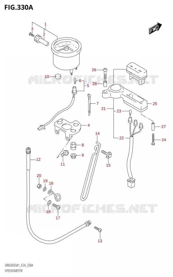 COMPTEUR Suzuki MOTO 650 DR 2021  DR650SE M1 (E24)