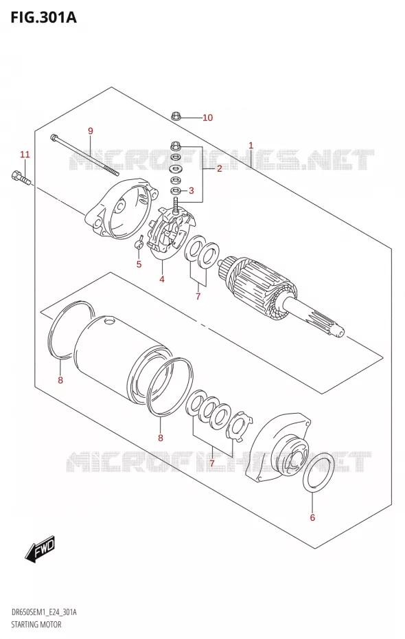 DEMARREUR Suzuki MOTO 650 DR 2021  DR650SE M1 (E24)