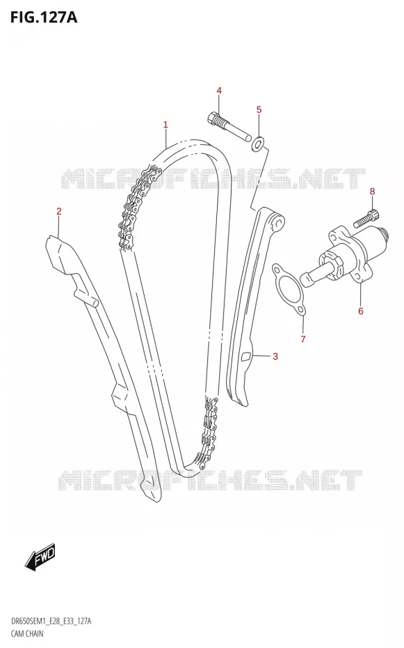 DISTRIBUTION Suzuki MOTO 650 DR 2021  DR650SE M1 (E33 / E28)