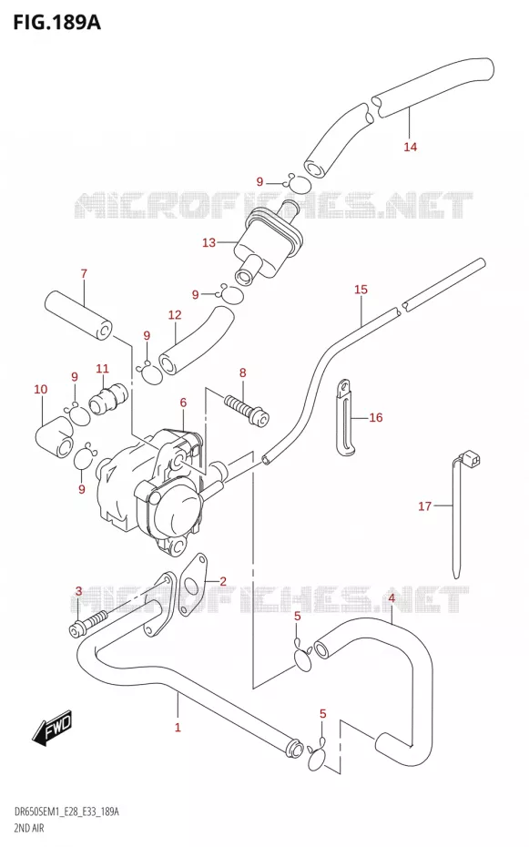 SYSTEME RECYCLAGE GAZ ECHAPPEMENT Suzuki MOTO 650 DR 2021  DR650SE M1 (E33 / E28)