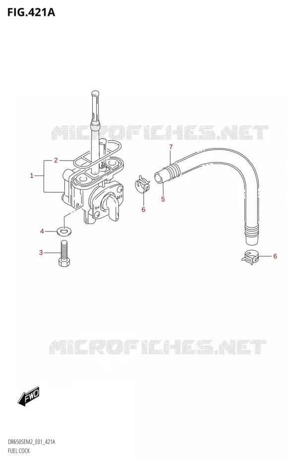 ROBINET D'ESSENCE Suzuki MOTO 650 DR 2022  DR650SE M2 (E01)