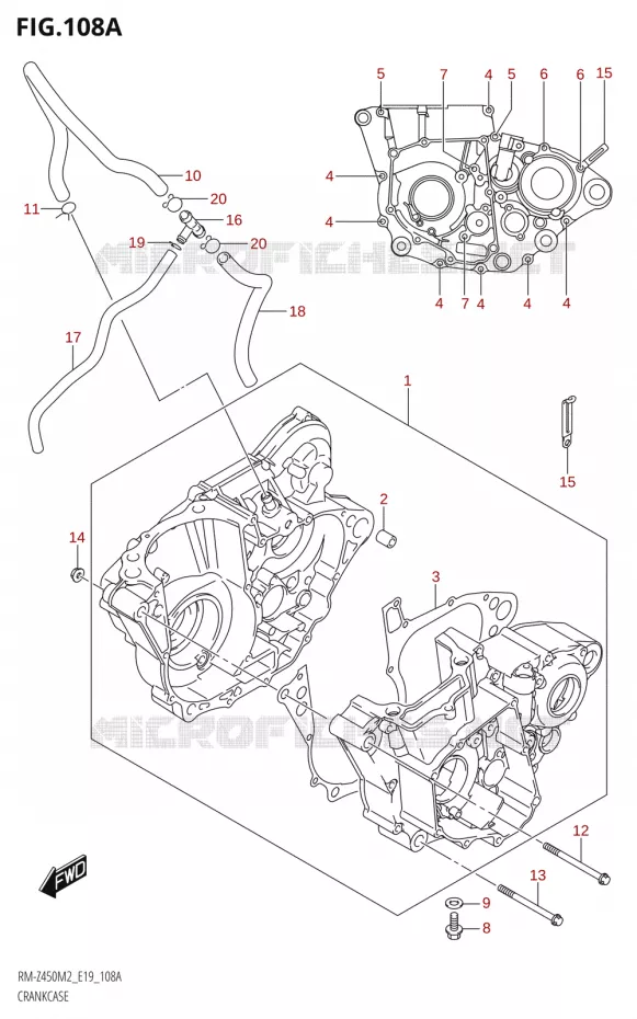 CARTERS MOTEUR Suzuki MOTO 450 RM-Z 2022  RM-Z450 M2 (E19)