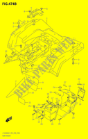 GARDE BOUE ARRIERE8,P33) pour Suzuki KINGQUAD 500 2021
