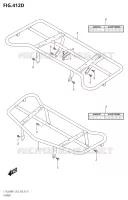 PORTE PAQUET500X:P28) pour Suzuki KINGQUAD 500 2021