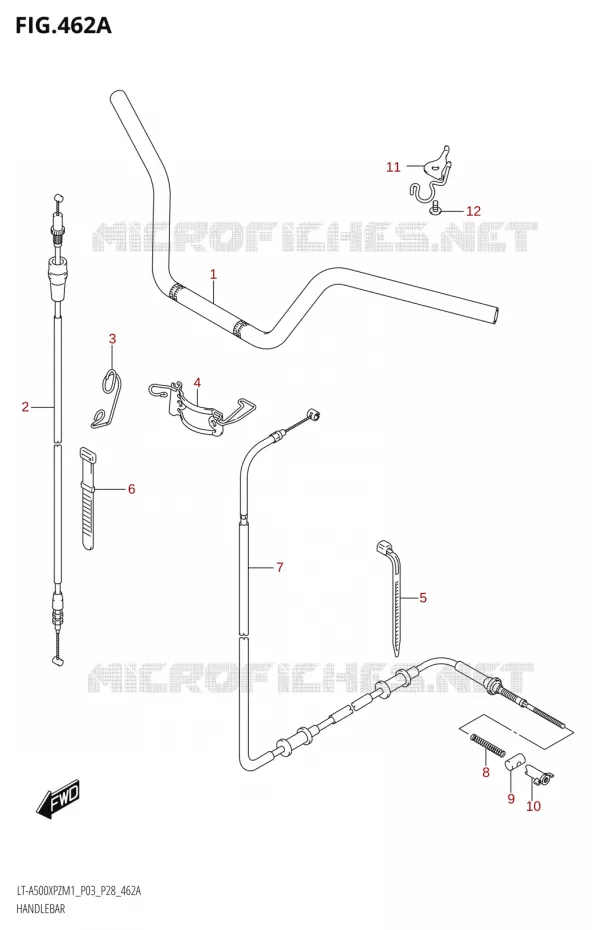 GUIDON Suzuki QUAD 500 KINGQUAD 2021  LT-A500XPZ M1 (P03,P28,P33)