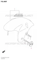 GARDE BOUE AVANT1000RA) pour Suzuki GSX-R 1000 2022