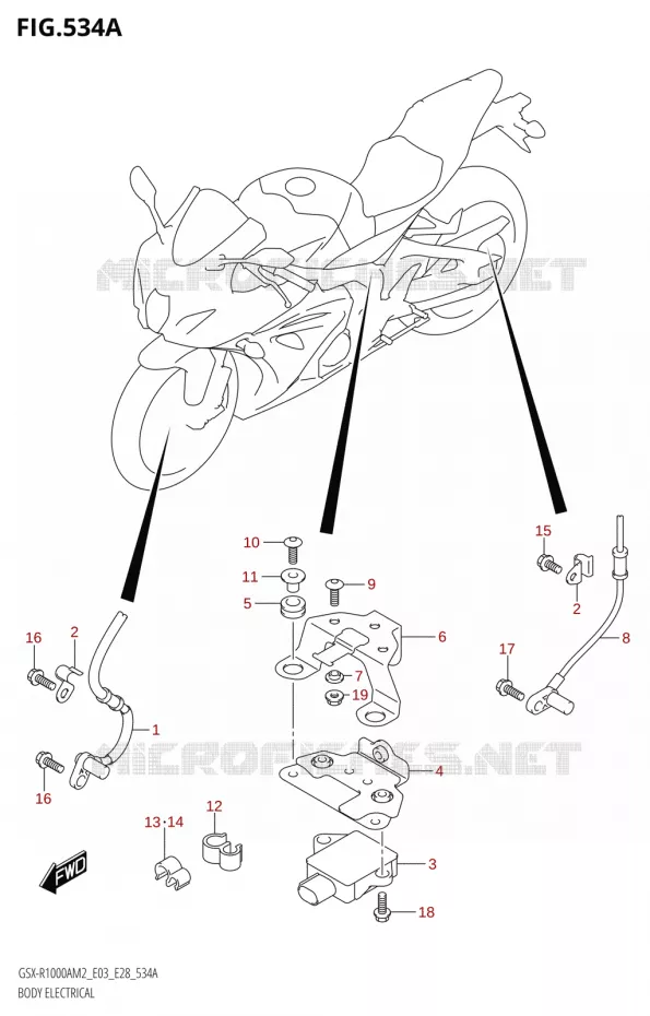 BODY ELECTRICAL (GSX-R1000A) Suzuki MOTO 1000 GSX-R 2022  GSX-R1000A M2 (E33)