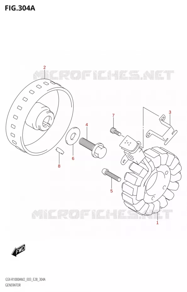 GENERATEUR Suzuki MOTO 1000 GSX-R 2022  GSX-R1000A M2 (E33)