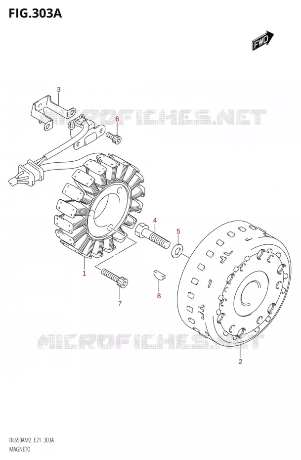 ALLUMAGE ROTOR - STATOR Suzuki MOTO 650 V-STROM 2022  DL650AU M2 / DL650XAUE M2 (E21)