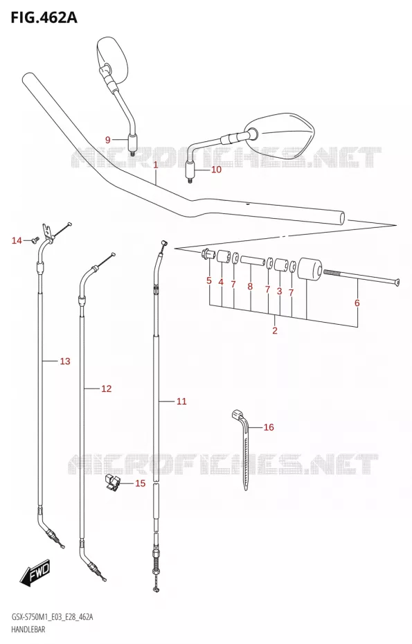 GUIDON Suzuki MOTO 750 GSX-S 2021  GSX-S750 / GSX-S750Z /​ GSX-S750A / ​GSX-S750ZA (E03 E28 )