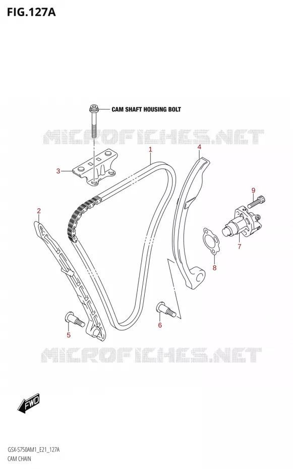 DISTRIBUTION Suzuki MOTO 750 GSX-S 2021  GSX-S750A /​GSX-S750ZA M1 (E21)