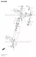 COLONNE DE DIRECTION (GSX S750ZA,GSX S750UQZ,GSX S750WQZ) pour Suzuki GSX-S 750 2021