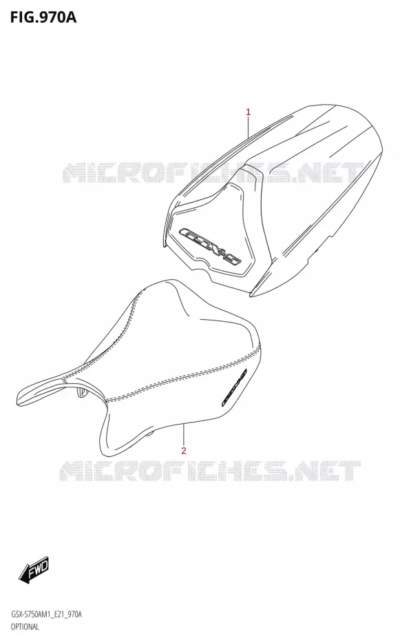 OPTIONS Suzuki MOTO 750 GSX-S 2021  GSX-S750UQ / ​GSX-S750UQZ M1 (E21)