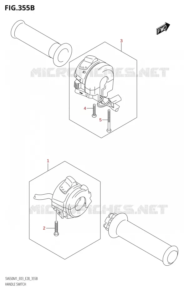 COMMODOSOMMUTATEUR (SV650XA) Suzuki MOTO 650 SV 2021  SV650 M1 (E03,E28,E33)