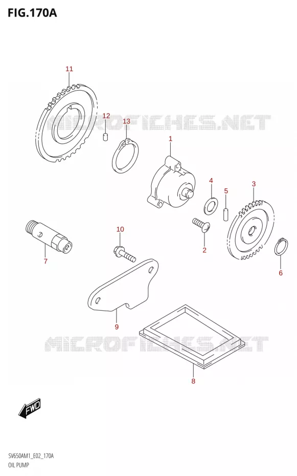 POMPE A HUILE Suzuki MOTO 650 SV 2021  SV650A M1 (E02)